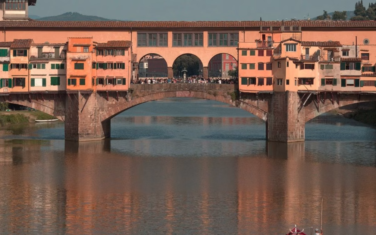 Arriving in Florence.